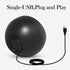 USB Computer Speaker for Laptop, PC, External Speakers, Loud Volume, Rich Bass, Plug-N-Play (Black)