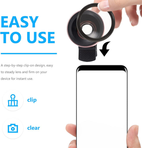 Totority Phone Circular Polarizer, 37mm Ultrathin Clip-on CPL Phone Lens Camera Ultra Thin Circular Polarizers