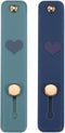 MECCANIXITY 2 Pcs Phone Loop Finger Holder, Silicone Grip Stand for Most Smartphones in Blue and Navy