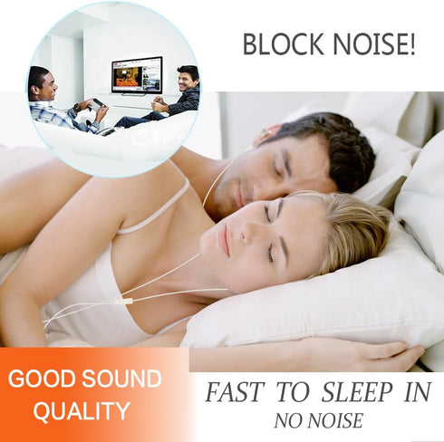 Sleep Soundproof Earbuds Headphones, Noise Isolating Soft Earbuds for Sleeping, Insomnia, Travel, Meditation &