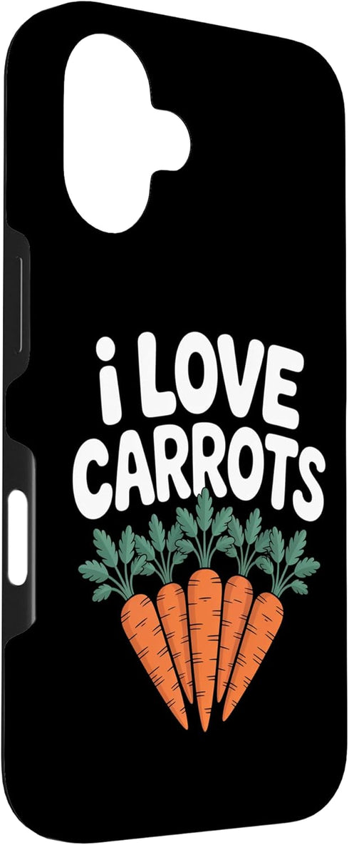 Vegetable Enthusiast Carrot Lover 16 I Love Carrots Vegetable Humor Case for iPhone