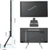 suptek 20-65" 100 Universal TV Stand for TV & Hardware Kit Pieces Bundle