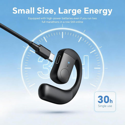 Headsets Xmenha Single Bluetooth Phone Earpiece Earbud One Ear Piece Open Ear Bud Air Bone Conduction Earbud Earless