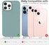 iPhone 13 Pro Max Case, Shockproof Anti-Scratch Slim Liquid Silicone Protective Bumper, Pine Green