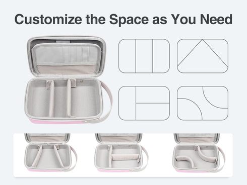 Luxtude Electronic Organizer Travel Case, Portable Tech Bag for Apple Accessories/Magic Mouse/SD/Cash/Card/Pen
