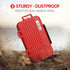LYNCA Water-Resistant 24 Slots Camera Memory Card Case Holder for 8 SD Cards, 4 CF Cards, 12 Micro SD/TF Cards (Red)