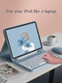 iPad 9th 8th 7th Generation 10.2 inch/Air 3 Pro 10.5 inch Keyboard Case with Cute Candy Color Mouse and Detachable