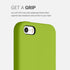 kwmobile Case for Apple iPhone SE (1.Gen 2016) / iPhone 5 / 5S, TPU Silicone Phone Cover - Green Peppercorn