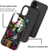 DAIZAG 17,Glossy Case Compatible with iPhone Durable Shock Protection Cover for Girl Women,Dinosaur Rose Bookshelf
