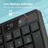 Lovaky Wireless Keyboard and Mouse Combo - 2.4G Full-Sized Ergonomic Keyboard - Quiet Click for