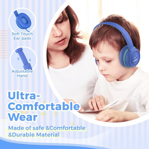 Kids Headphones, Wired Ear Headphones for Children, Safe Volume Limiter 85dB, 3.5mm Jack Wired for School