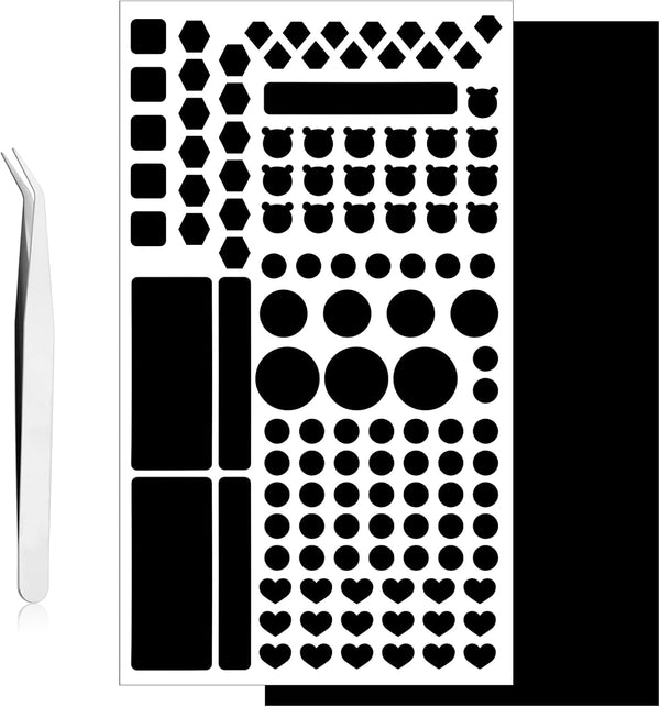 Fyntave LED Light Blocking Stickers, Blackout Stickers for Electronic Light Dimming 2 Sheets