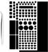 Fyntave LED Light Blocking Stickers, Blackout Stickers for Electronic Light Dimming 2 Sheets