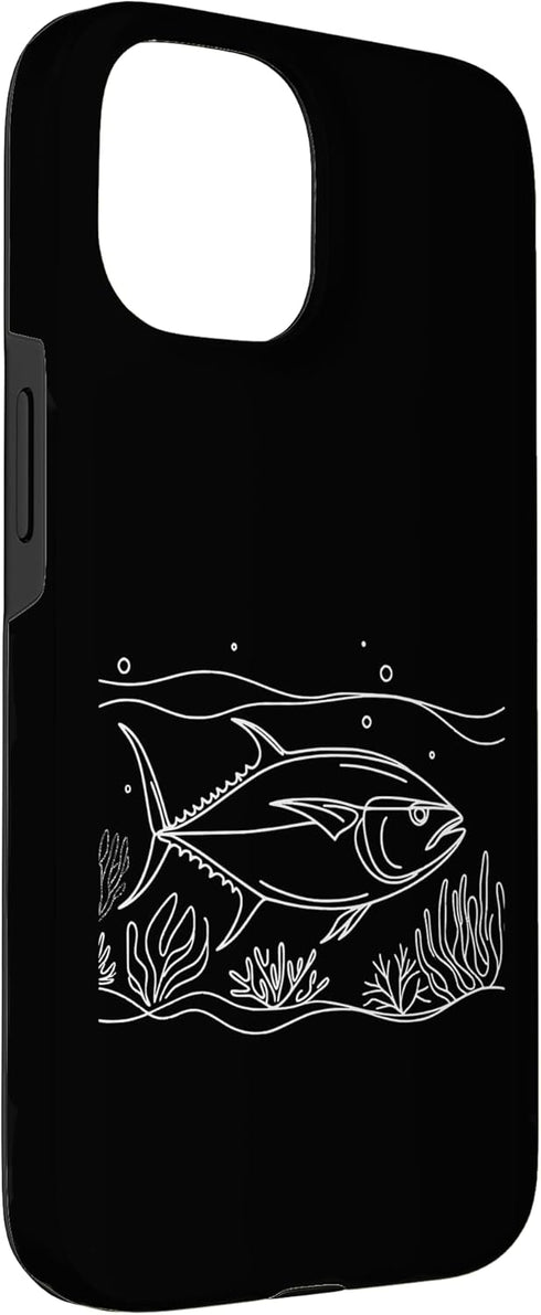 Jimbeels 15 Tuna Line Art Fish Lover Case for iPhone