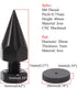 Flushbay 4 Pack M8 (M8) Speaker Spikes Floor Protectors Adjustable Speaker Isolation Spikes Black for Subwoofer CD DVD