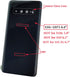 Galaxy S10+ Rear Back Glass Door Cover Replacement - Black for Samsung Galaxy S10+ SM-G975U