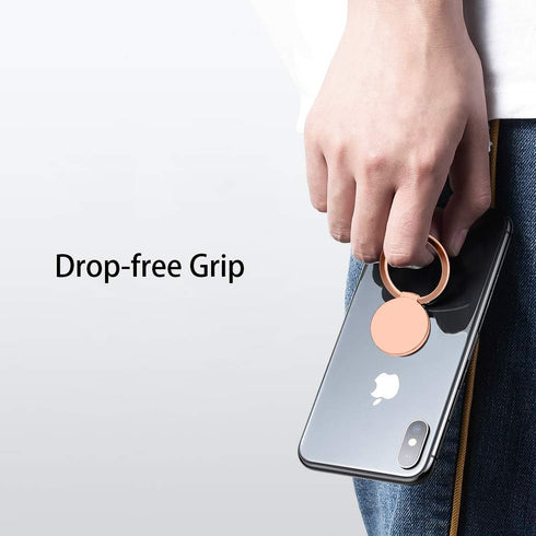 Ultra Slim Phone Ring Holder, Tomorotec Thin Stand for Magnetic Car Mount - for iPhone X XR XS 8 7 Plus 6S 6 5s 5 SE,