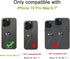 Wallet Case Compatible with iPhone 15 Pro Max (6.7"), Slim Protective Case with Card Holder and Screen Protective