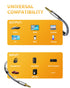 Aux Cable 3.5mm Audio Cable with Magnetic Ring, Nylon Braided Male to Male AUX Cord, 4FT