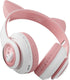 Cat Ear Bluetooth Headphones,Toddlers Kids wireless Headphones for boys girls Amazon Fire Tablet/Laptop/Pad/School (white pink 2)