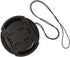 Universal Center Pinch Snap-on Front Lens Cap 40.5mm to 82mm for Canon, Nikon, Sony, Pentax, Olympus, Fuji with String