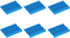 uxcell 5x30x40mm Blue Aluminum Heatsink Cooler Thermal Adhesive Pad for 3D Printers, 6Pcs