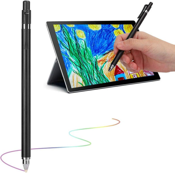 Universal Pen, Battery Pencils with High Sensitivity & Palm Rejection, Double Headed Phone Tablet Pen (Black)