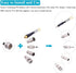 Fancasee 75 3.5mm 75 300 Universal FM Antenna Magnetic Base Ohm Screw F Male Plug with PAL BNC & to Ohm Adapter