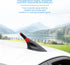 Ywdiml Car Short Antenna, Carbon Fiber Vehicle Radio Reception Antennas Kit with Screws Gaskets,AM/FM Roof Mount