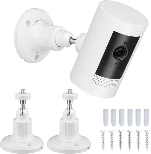 Wall Mount for Ring Stick Up Cam Wired/Battery and Indoor Cam HD (1st Gen), 360 Degree Adjustable Mounting Bracket with