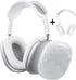 Cute Glitter AirPods Max Case with Cleaner Kit, Anti-Scratch Shell Pattern Cover for Ear Pads, Cups, and Headband -