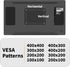 No Stud TV Wall Mount for 22-55 inch TVs, Max Load 100 lb, Easy Install with All Hardware Included