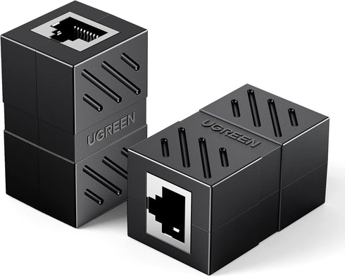 UGREEN RJ45 Coupler 2 Pack, Ethernet Extender 1000Mbps in Line Coupler Cat7 Cat6 Cat5e Cable Connector Ethernet Adapter