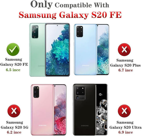 Yiakeng for Samsung Galaxy S20 FE Case, Galaxy S20 FE 5G case with HD Screen Protector, Military Grade Protective Cases with Ring for Samsung Galaxy S20 FE 5G(Golden)