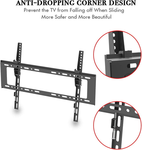 Tesmula gt2-kj 32-70" Wall Mount Bracket TV Stand with Spirit Level