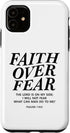 iPhone 11 Case, Faith Over Fear Bible Verse, Christian Religious for Men Women