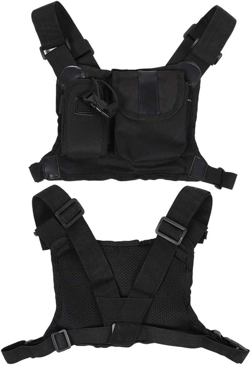 Radio Chest Bag, Universal Hands Radio Chest Harness Carry Case Pocket Pack Holster for Two Way Radio
