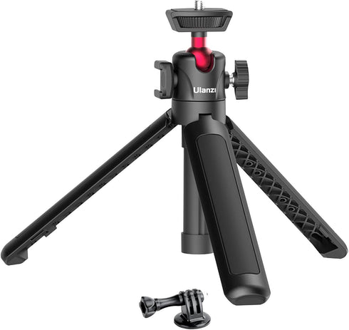 MT-16 Mini Camera Tripod, Extendable with 4 Levels Adjustment, 360° Ball Head, Lightweight Portable Vlog Selfie Stick