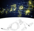 SYH&AQYE Waterproof Short Cord Headphones, 3.5mm Sport Wired Swimming Earbuds, Ergonomic In-Ear Headphones, White
