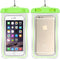 Waterproof Phone Pouches, Universal Fit, Clear, 2 Pack, Green