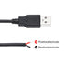 PATIKIL 1.5M/5Ft 5V 3A USB Pigtail Extension Power Cable, 5 Pcs 22AWG Connector for DIY Equipment Repair