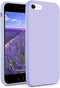IceSword iPhone Case 2022/2020/7/8, Silicone Purple Liquid Gel Rubber Cover for 4.7" iPhone SE 3