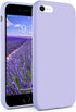 IceSword iPhone Case 2022/2020/7/8, Silicone Purple Liquid Gel Rubber Cover for 4.7" iPhone SE 3