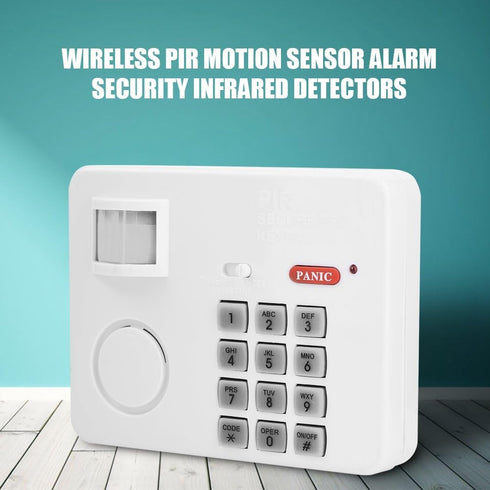 Wireless Security Keypad Alarm, Motion Sensor Password Home Security Keypad with Remote Infrared Detectors