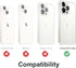 Metal Compatible Case for iPhone 13 Pro Max 6.7 inch 2021, with Screen Protector, Silicone 360° Full Camera Protection