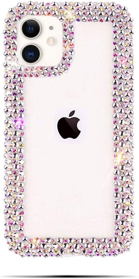 BONITEC Jesiya 3D Glitter Sparkle Bling Case for iPhone 11, Luxury Shiny Crystal Rhinestone Diamond Protective Cover