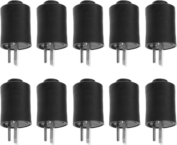 eMagTech 10PCS 2 Pin DIN Male Speaker Plug Loudspeaker Cable Plug for Loudspeakers, Amplifiers, Subwoofer, PC, DVD