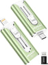 AUAMOZ 256GB Mini Dual Interface Flash Drive, Portable Memory Stick Compatible with iPhone