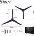 XYgdhqpt D40F-G9 V405-H19, TV Stand Legs (with Screw) Compatible with V-izio and Only Compatible with the Listed Models