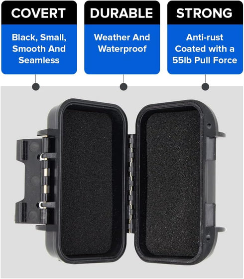 Family1st Weatherproof Magnetic Case for GPS Tracker Device for Vehicles, AirTag, Key Holder Under Vehicles